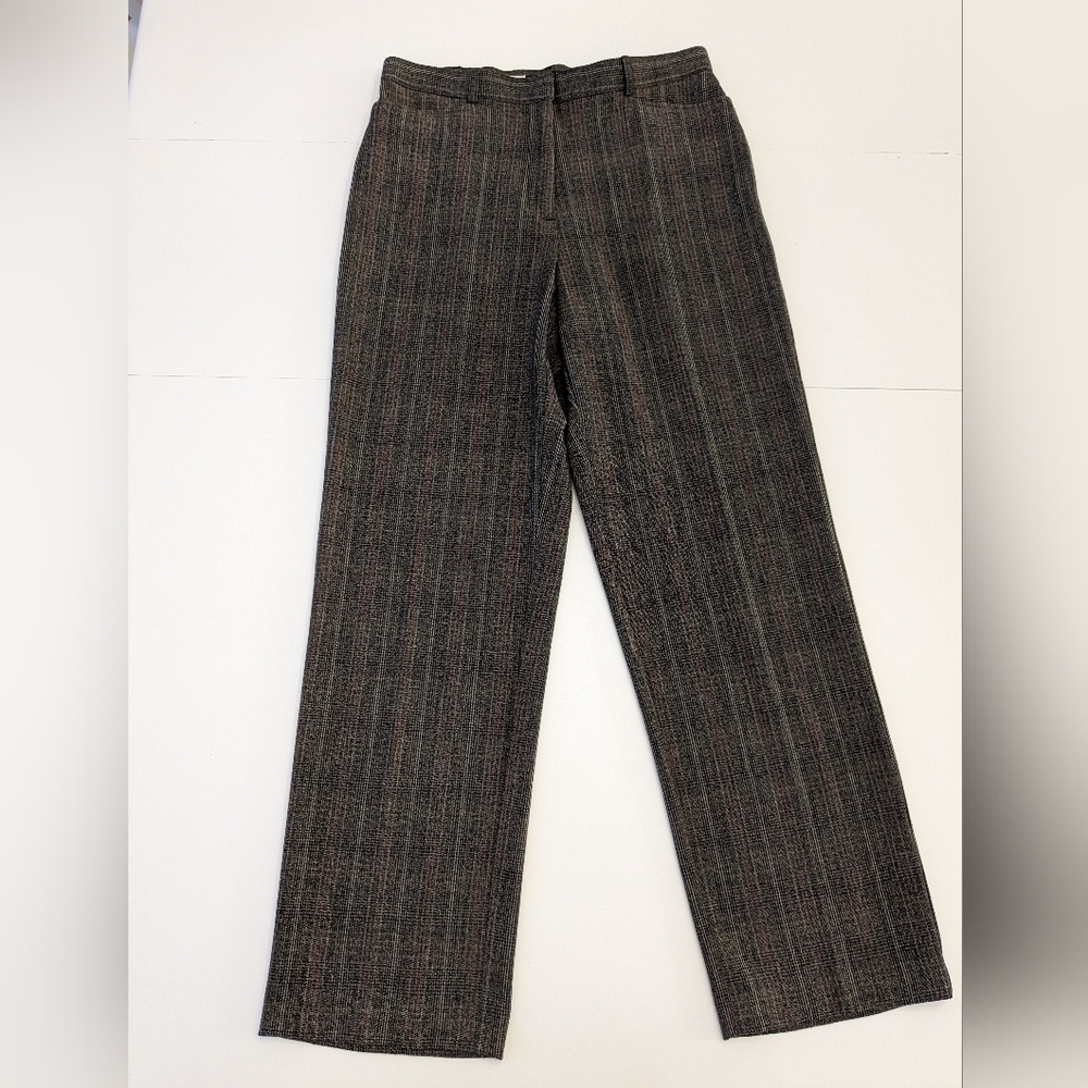 NINETY Plaid Wide Leg Trousers